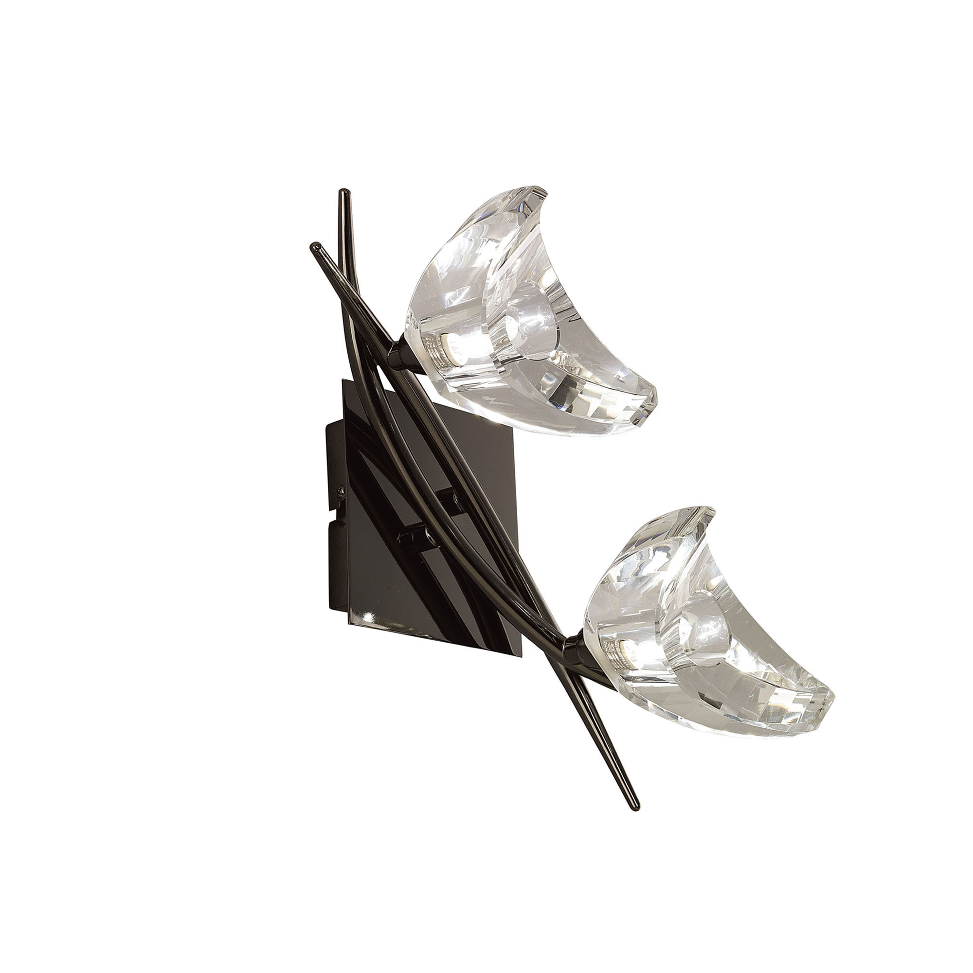 M1462BC  Eclipse BC Crystal Wall Lamp 2 Light